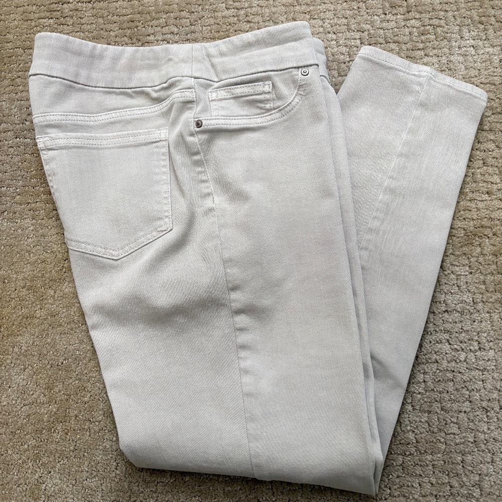 Chicos Khaki Rocky Mountain Pull On Jegging Ankle, Size 1